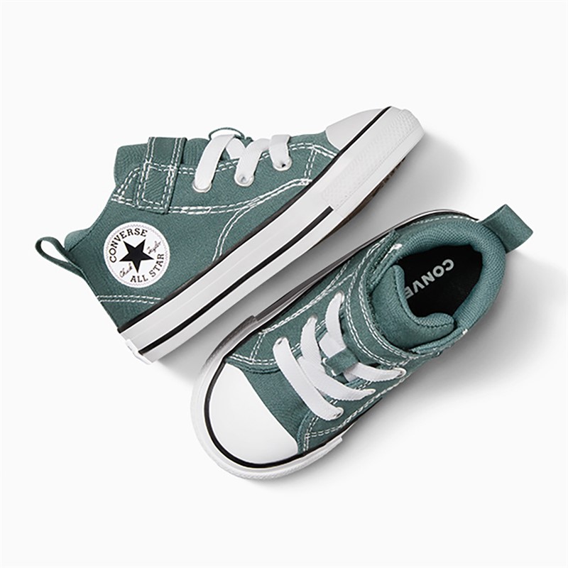 Converse Infant Chuck Taylor All Star Malden Street Mid Easy On Trainers True Nature/White/Black