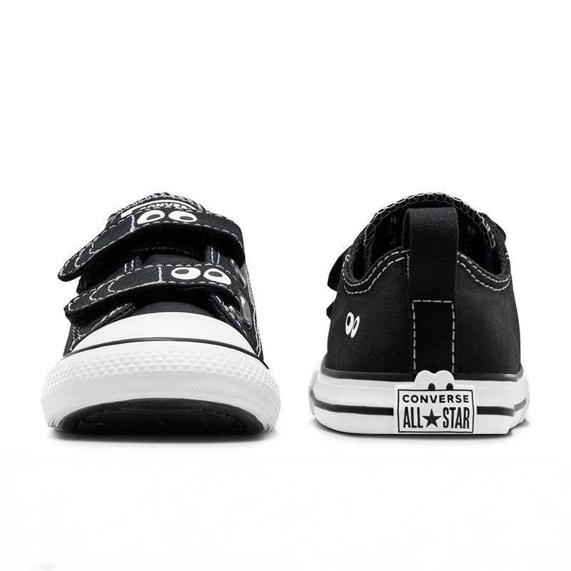 Converse Kids Chuck Taylor All Star Ox Eyes Easy On Trainers Black/White/Black