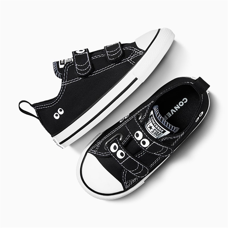 Converse Kids Chuck Taylor All Star Ox Eyes Easy On Trainers Black/White/Black