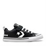 Converse Kids Pro Blaze Leather Trainers Black/White/Black