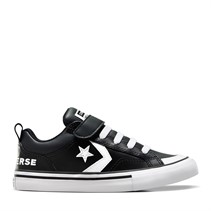 Converse Kids Pro Blaze Leather Trainers Black/White/Black