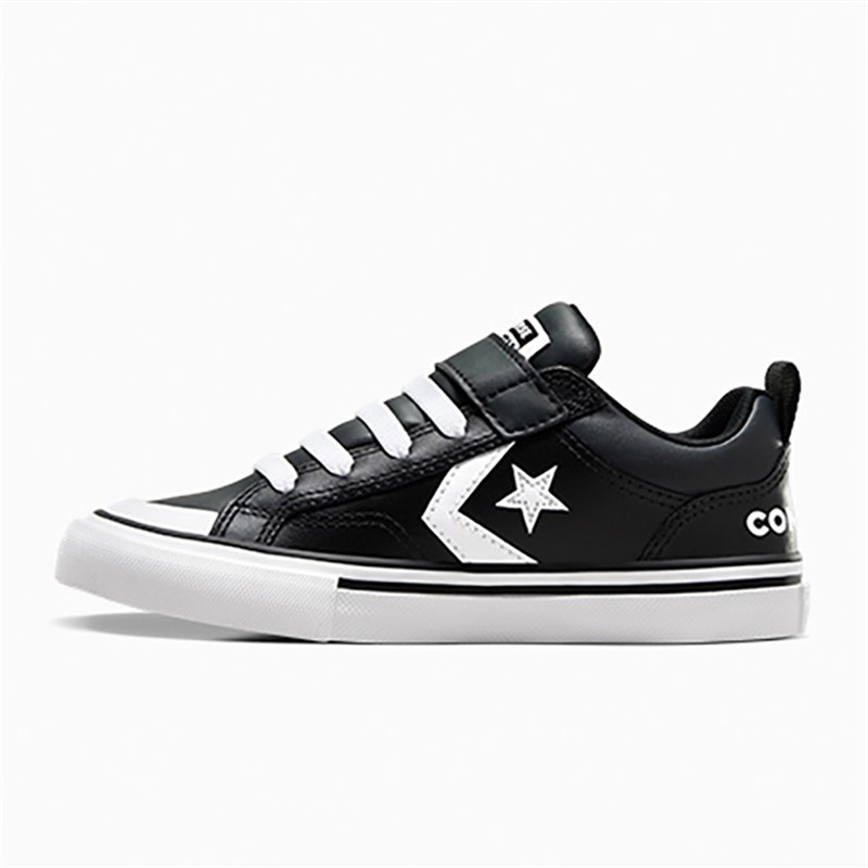 Converse Kids Pro Blaze Leather Trainers Black/White/Black