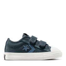 Converse Infant Star Player 76 Ox Suede And Leather Easy On Trainers Midnight Pass/Lakeside Blue