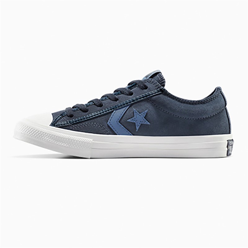 Converse Junior Star Player 76 Ox Suede And Leather Trainers Midnight Pass/Lakeside Blue