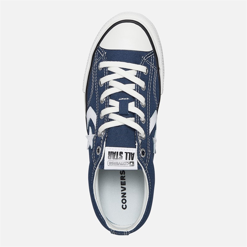 Converse Junior Star Player 76 Ox Foundational Canvas Trainers Navy/Vintage White/Egret
