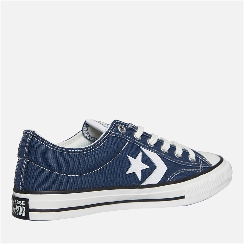 Converse Junior Star Player 76 Ox Foundational Canvas Trainers Navy/Vintage White/Egret