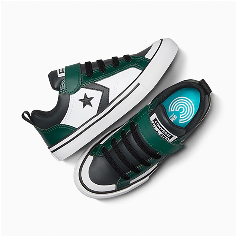 Converse Kids Pro Blaze Easy On Trainers Green Envy/Black/White