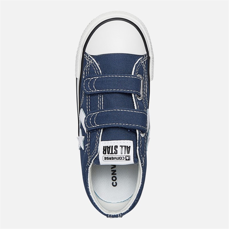 Converse Infant Star Player 76 Ox Easy On Canvas Trainers Navy/Vintage White/Egret