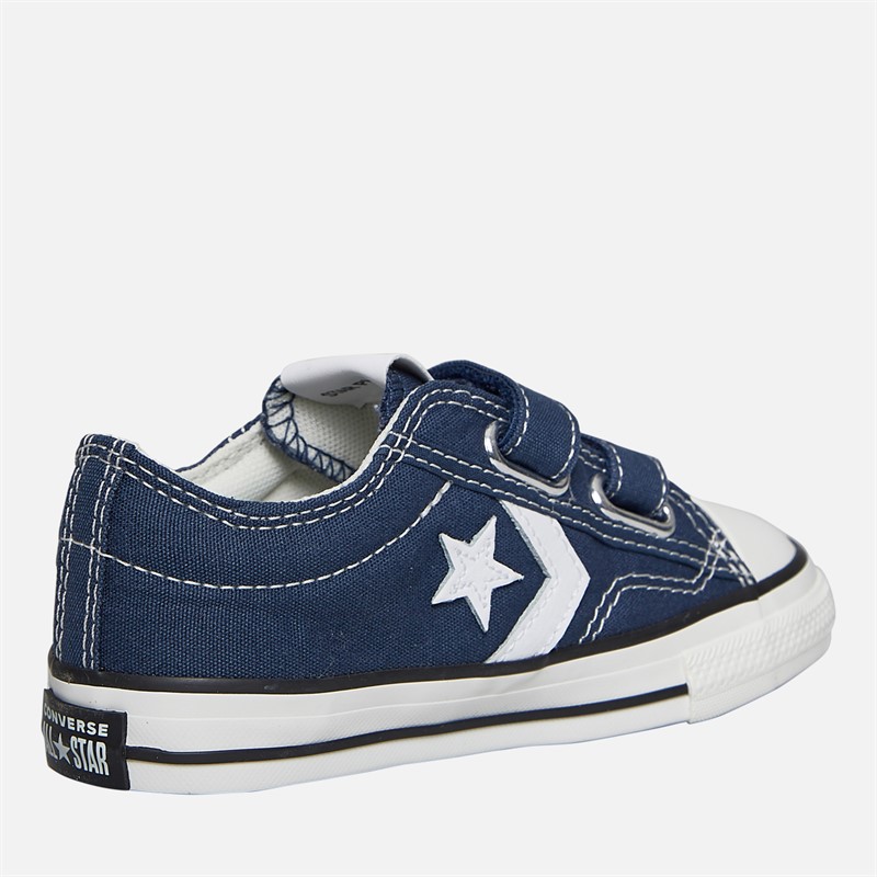 Converse Infant Star Player 76 Ox Easy On Canvas Trainers Navy/Vintage White/Egret