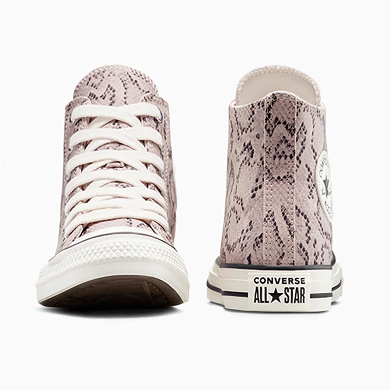 Converse Chuck Taylor All Star Hi Snakeskin Print Trainers Warm Clay/Egret/Egret