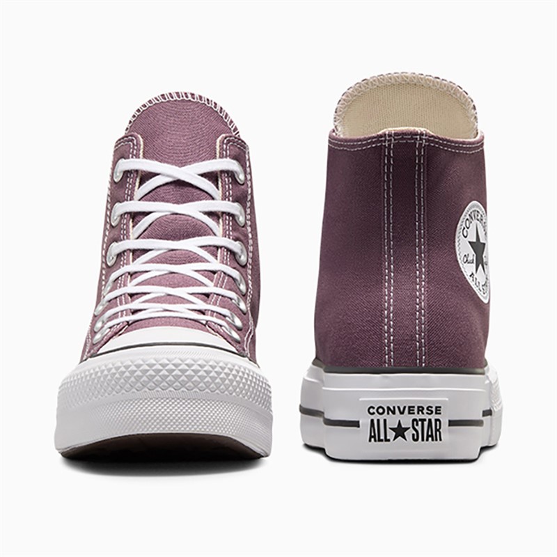 Converse Womens Chuck Taylor All Star Lift Platform Hi Trainers Trail Mixed/Natural Ivory