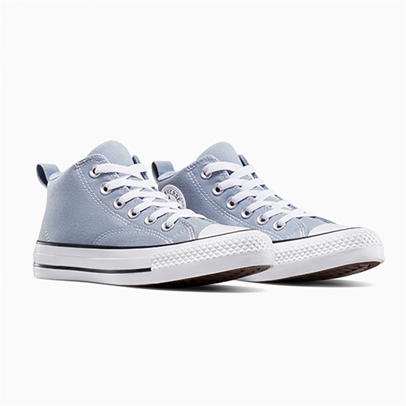 Converse Junior Chuck Taylor All Star Malden Street Mid Trainers Wet Stone/White/Black