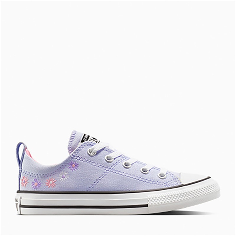 Converse Girls Chuck Taylor All Star Madison Ox Florals Trainers Blueberry Ice embroidered - Size 1.5