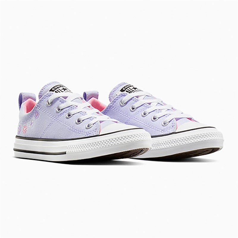 Converse Girls Chuck Taylor All Star Madison Ox Florals Trainers Blueberry Ice