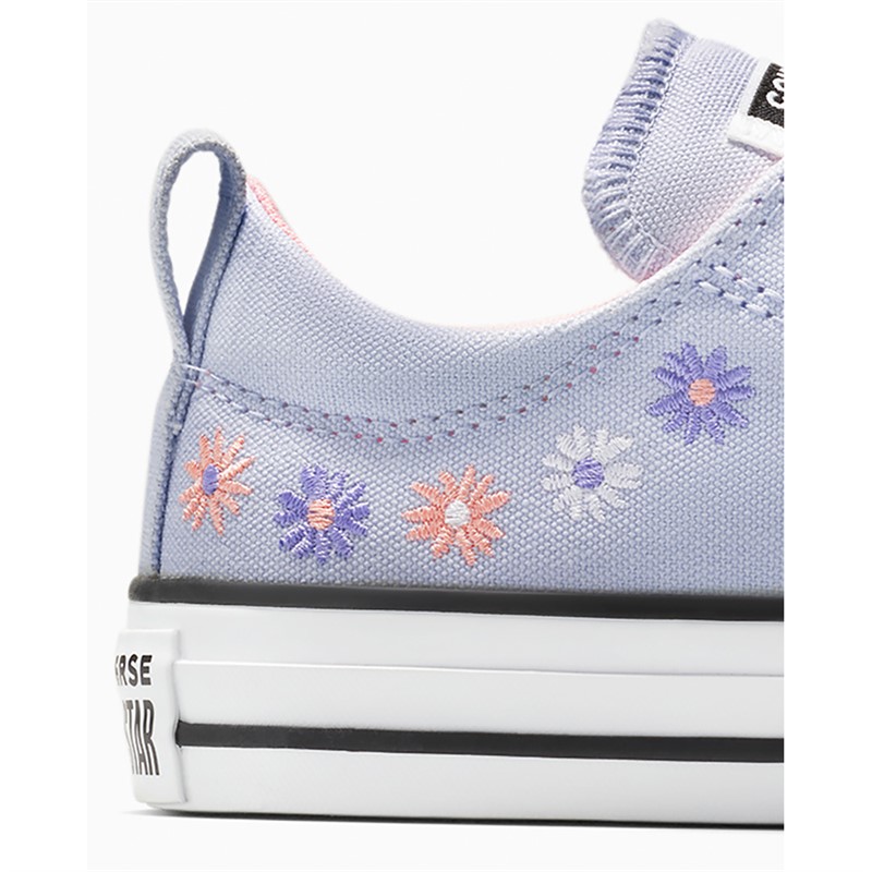 Converse Girls Chuck Taylor All Star Madison Ox Florals Trainers Blueberry Ice