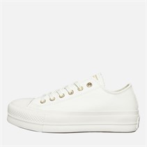 Converse Womens Chuck Taylor All Star Lift Platform Ox Mono Trainers Vintage White/Vintage White
