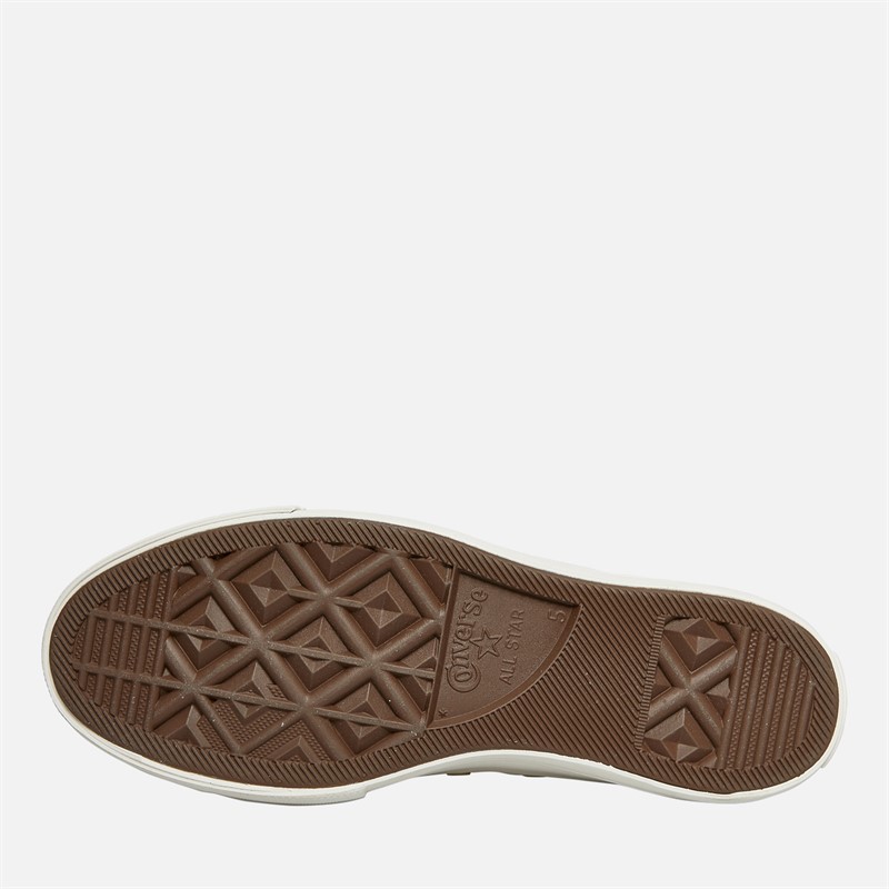 Converse Womens Chuck Taylor All Star Lift Platform Ox Mono Trainers Vintage White/Vintage White