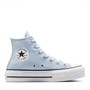 Converse Womens Chuck Taylor All Star Lift Platform Hi Trainers Blue Supermoon/Natural Ivory