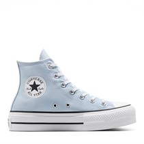 Converse Womens Chuck Taylor All Star Lift Platform Hi Trainers Blue Supermoon/Natural Ivory