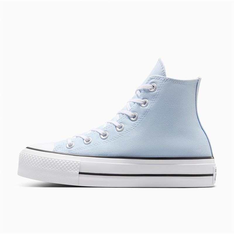 Converse Womens Chuck Taylor All Star Lift Platform Hi Trainers Blue Supermoon/Natural Ivory