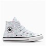 Converse Girls Chuck Taylor All Star Hi Hearts Easy On Trainers White/Oops Pink/White