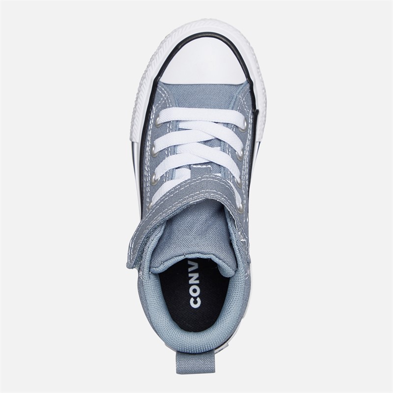 Converse Kids Chuck Taylor All Star Malden Street Mid Easy On Trainers Wet Stone/White/Black