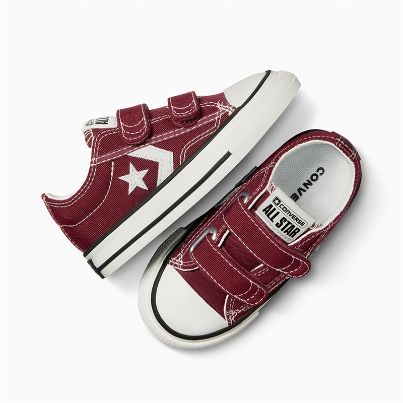 Converse Infant Star Player 76 Ox Easy On Trainers Cherry Daze/Vintage White