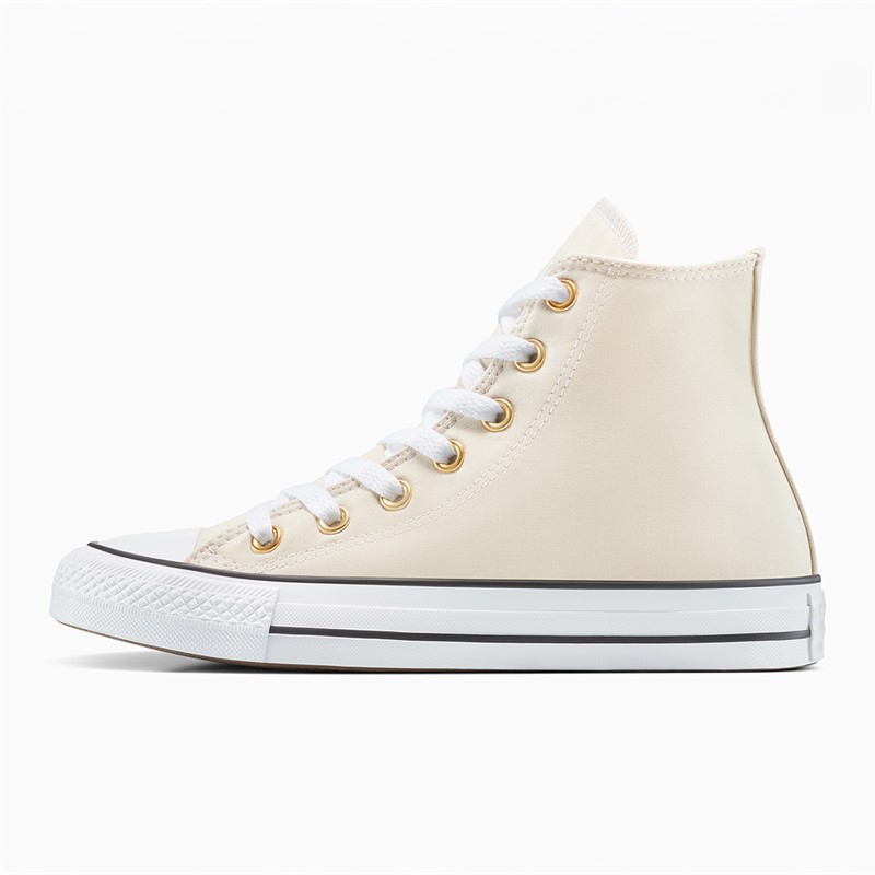 Converse Chuck Taylor All Star Ox Peached Canvas Trainers Light Dune/White/Gold