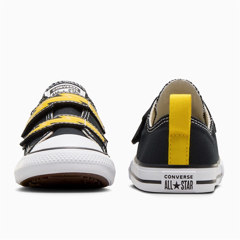 Converse Infant Boys Chuck Taylor All Star Ox Electric Bolt Easy On Trainers Black/Golden Wren