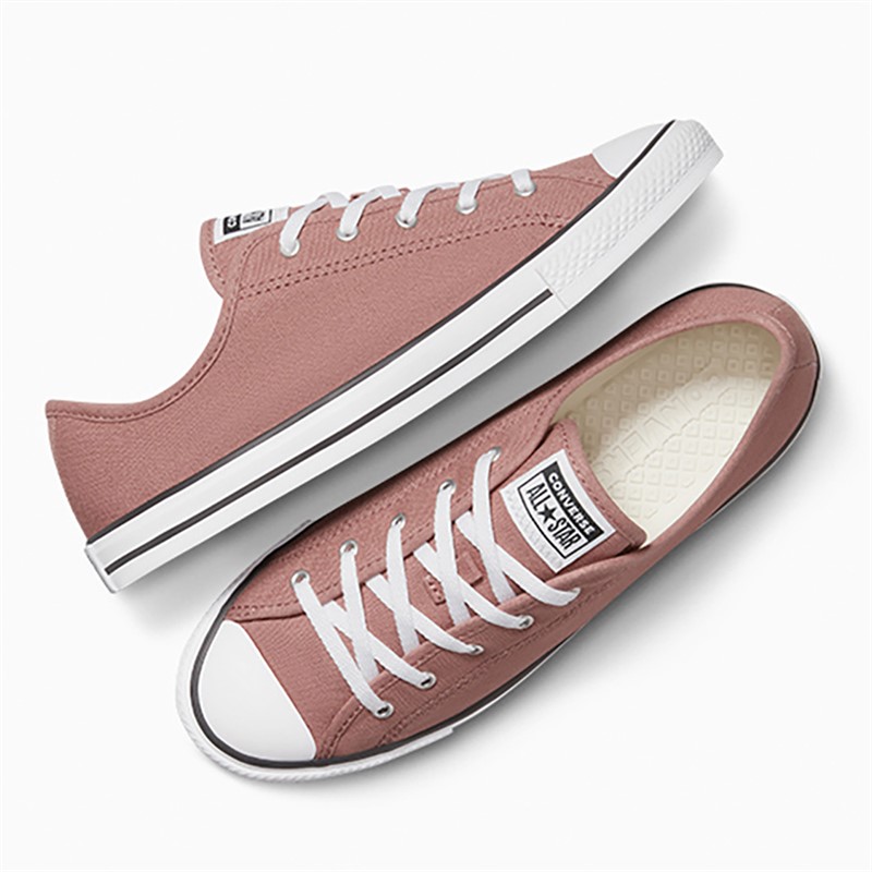 Converse Womens Chuck Taylor All Star Ox Dainty Trainers Light Saddle/Egret/Black