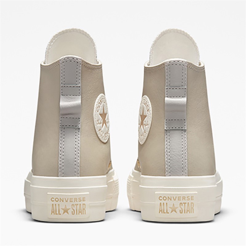 Converse Womens Chuck Taylor All Star Lift Platform Hi Trainers String/Pale Putty/Egret
