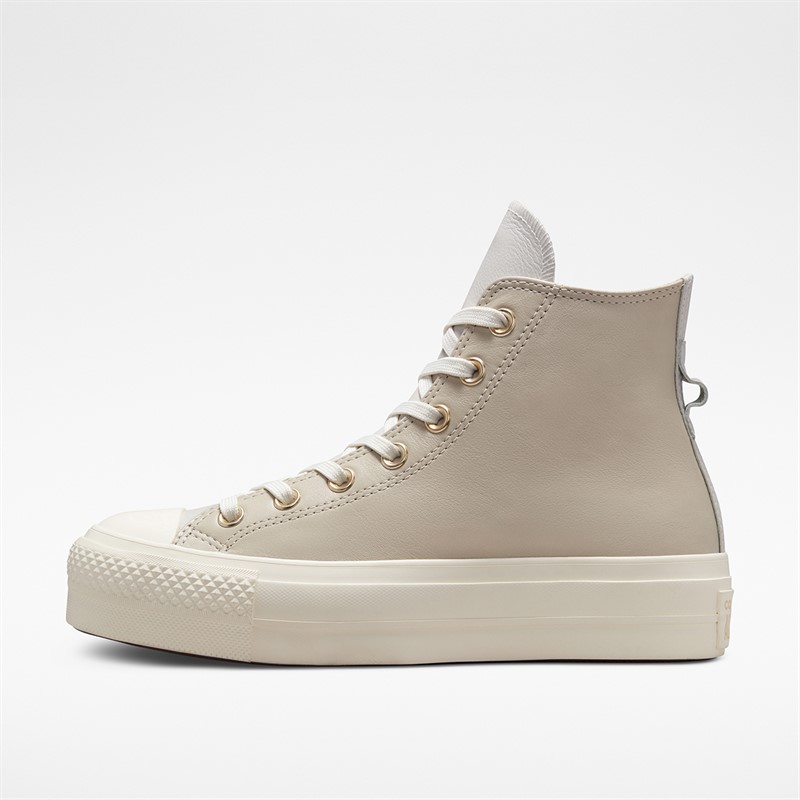Converse Womens Chuck Taylor All Star Lift Platform Hi Trainers String/Pale Putty/Egret