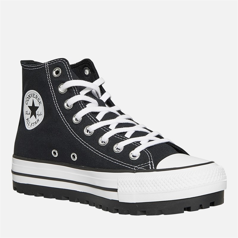 Converse Chuck Taylor All Star City Trek Hi Trainers Black/White/Black