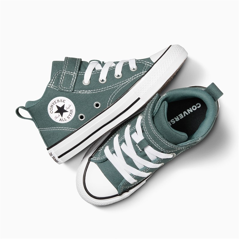 Converse Kids Chuck Taylor All Star Malden Street Mid Easy On Trainers True Nature/White/Black