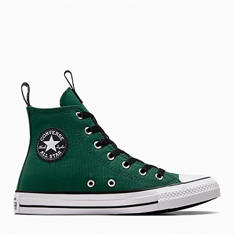 Converse Junior Chuck Taylor All Star Sporty Hi Trainers Green Envy/Black/White