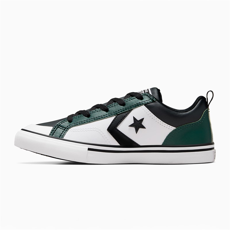 Converse Junior Pro Blaze Trainers Green Envy/Black/White