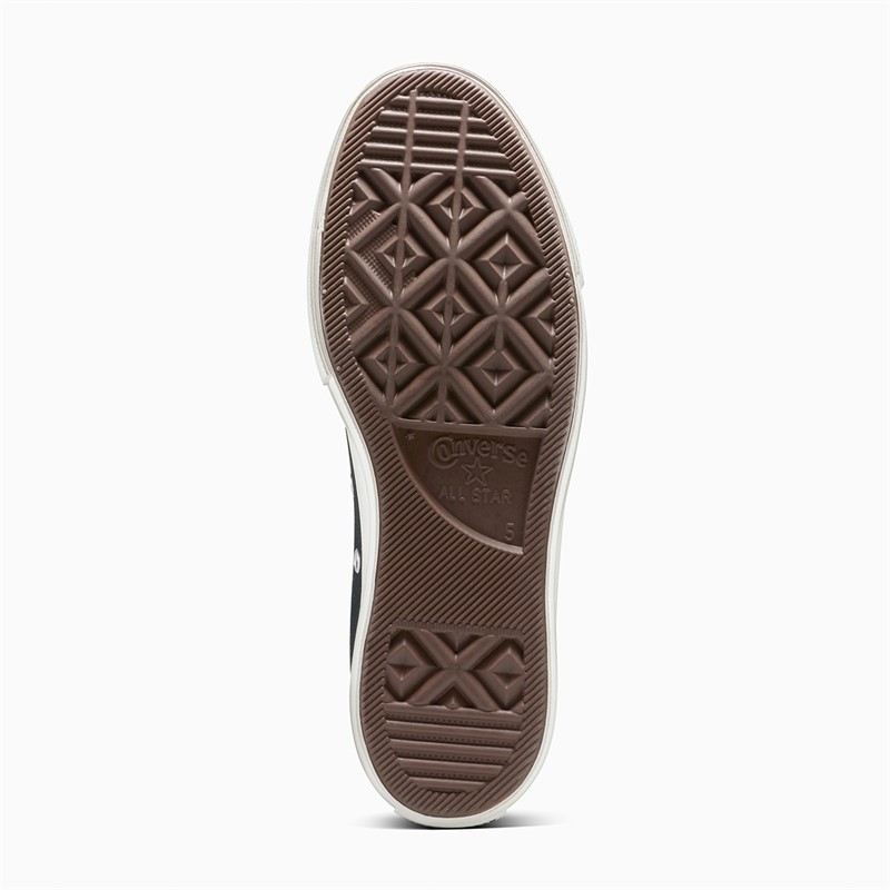 Converse Womens Chuck Taylor All Star Lift Platform Hi Floral Embroidery Trainers Black/Egret/Flamingo Fade