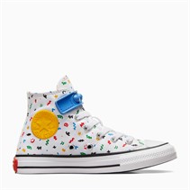 Converse Kids Chuck Taylor All Star Hi Easy On Doodles Trainers White/Blue Slushy/White