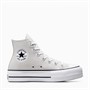 Converse Womens Chuck Taylor All Star Lift Platform Hi Canvas Trainers Barely Grey/White/Black