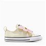 Converse Infant Girls Chuck Taylor All Star Ox Floral Easy On Trainers Egret/Light Jellyfish Jitter