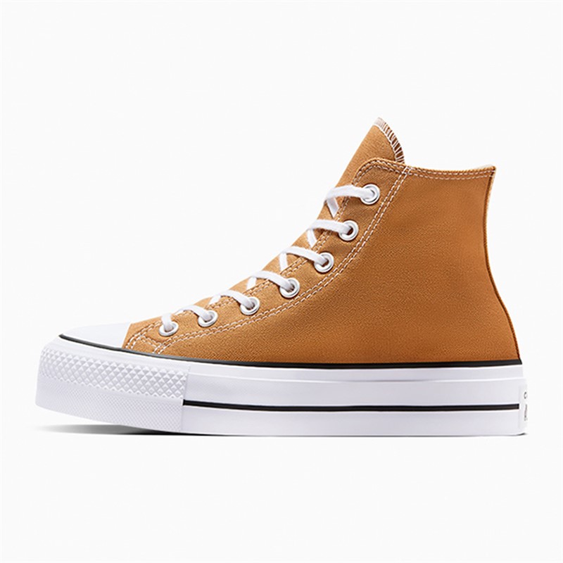 Converse Womens Chuck Taylor All Star Lift Platform Hi Canvas Trainers Gingersnap/White/Black