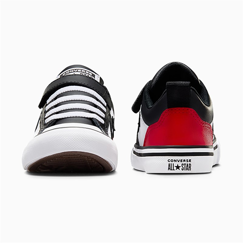 Converse Kids Pro Blaze Strap Easy On Trainers Black/Red/White