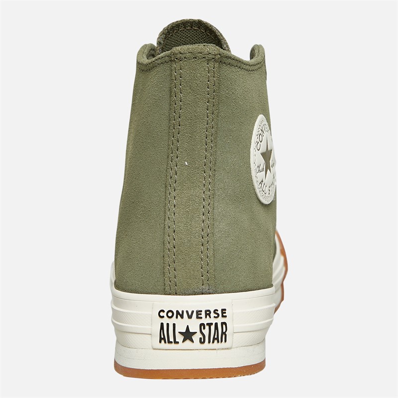 Converse Junior Chuck Taylor All Star Lift Platform Hi Trainers Utility/Egret/Gum Honey