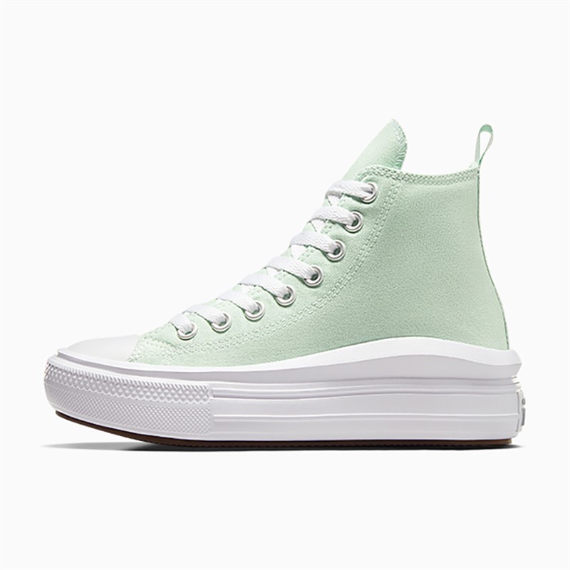 Converse Junior Chuck Taylor All Star Move Hi Trainers Sticky Aloe/White/Black