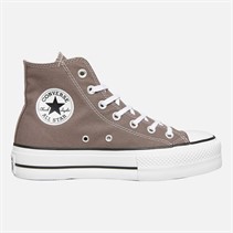 Converse Womens Chuck Taylor All Star Lift Platform Hi Canvas Trainers Pure Pumice/White/Black