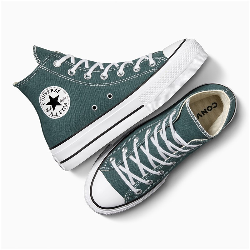 Converse Womens Chuck Taylor All Star Lift Platform Hi Trainers True Nature/Natural Ivory