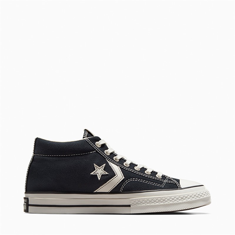 Converse Star Player 76 Mid Trainers Black/Vintage White/Egret