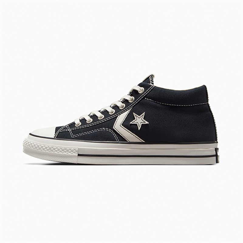Converse Star Player 76 Mid Trainers Black/Vintage White/Egret