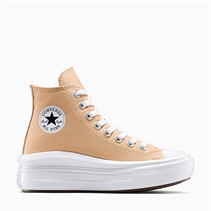 Converse Junior Chuck Taylor All Star Move Hi Trainers Coastal Dune/White