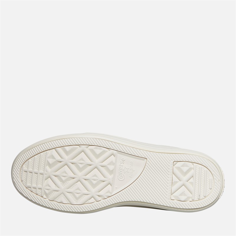 Converse Womens Chuck Taylor All Star Move Hi Colorful Suede Trainers Shadow Woods/Egret/Black